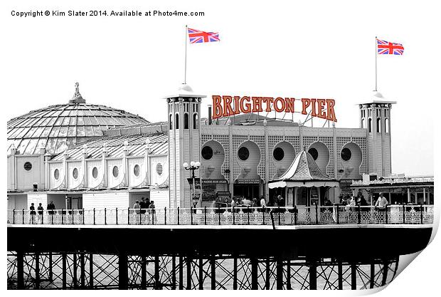  Brighton Pier Print by Kim Slater