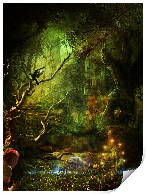 The Enchanted Glade Print by Kim Slater