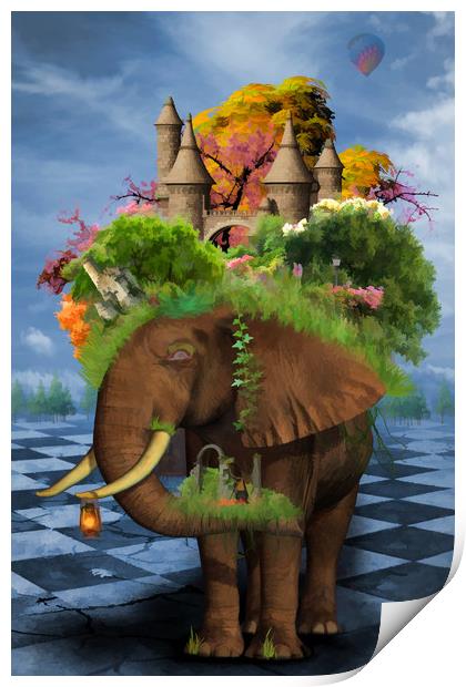 Elephant and Castle Print by Kim Slater