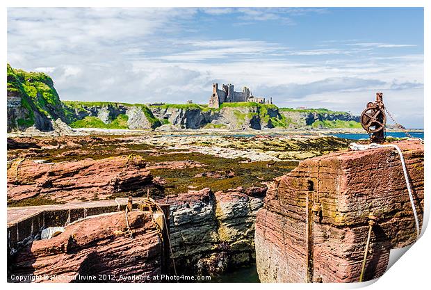 Seacliff's Secret Harbour Print by Richard Irvine