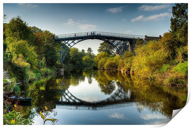 The Iron Bridge Shropshire Print by Adrian Evans