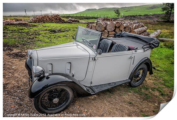 Austin 7 Print by Adrian Evans