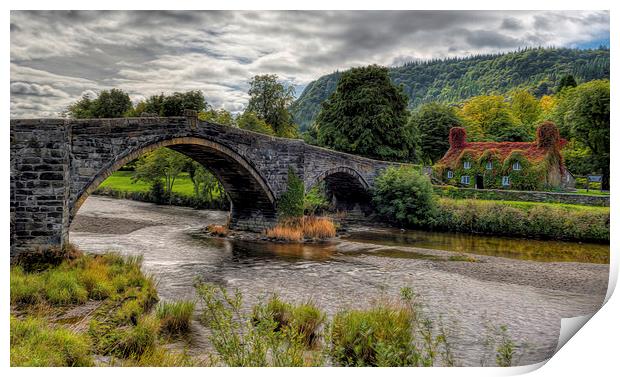 Pont Fawr Bridge 1636 Print by Adrian Evans