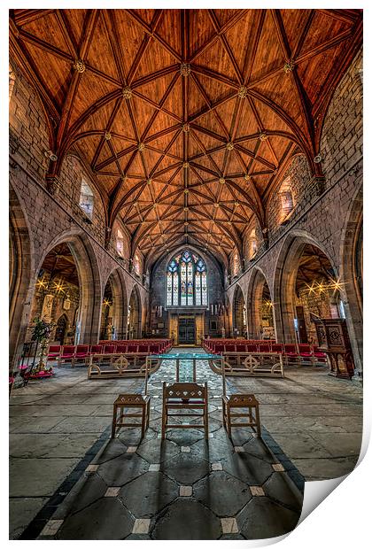 British Cathedral Print by Adrian Evans