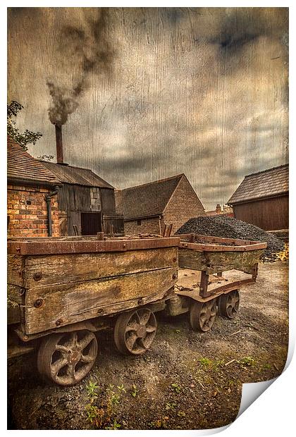 Victorian Colliery Print by Adrian Evans