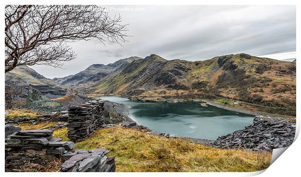 Mountains of Snowdonia Print by Adrian Evans