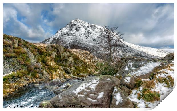 Head of the White Slope Print by Adrian Evans