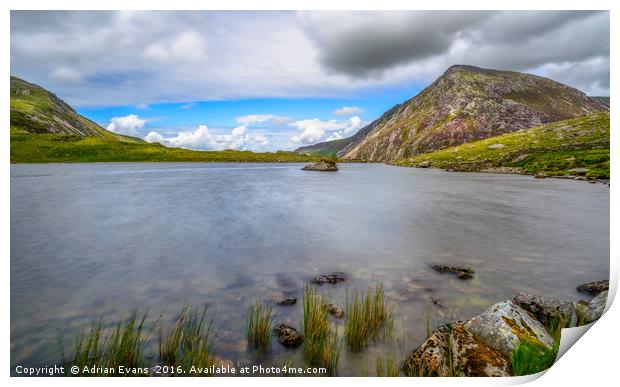 Welsh Mountain Print by Adrian Evans