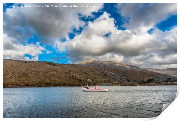 The Snowdon Star Boat  Print by Adrian Evans