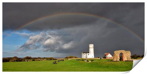 A rainbow after the storm Print by Gary Pearson