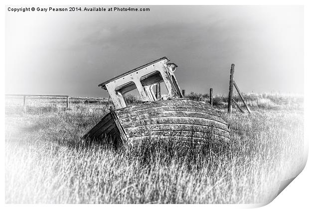 Washed ashore at Thornham Print by Gary Pearson