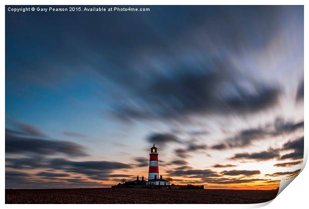  Happisburgh lighthouse ( no.2 )  Print by Gary Pearson