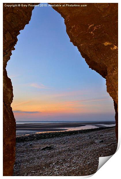  Sunset at Hunstanton Print by Gary Pearson