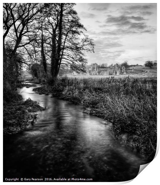 Castle Acre priory          Print by Gary Pearson