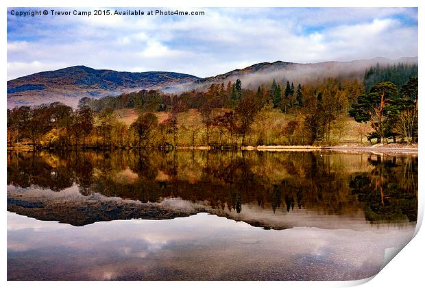  Tranquil Coniston Print by Trevor Camp