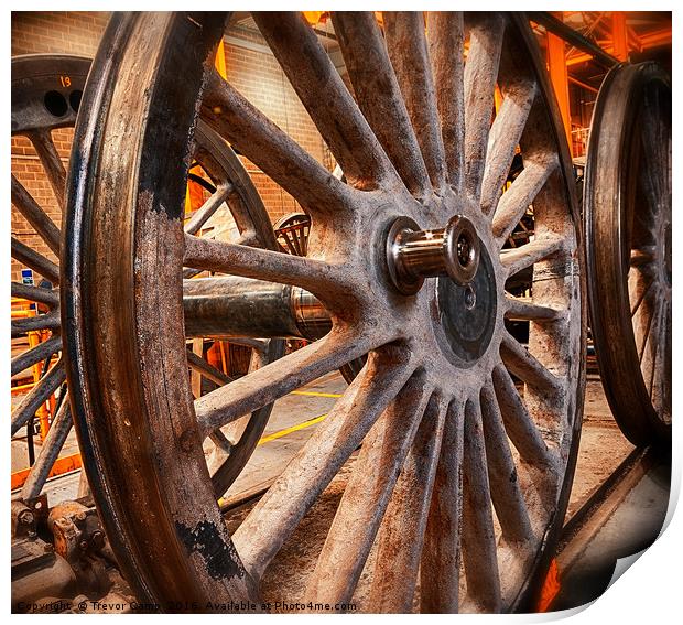 The Wheels Print by Trevor Camp
