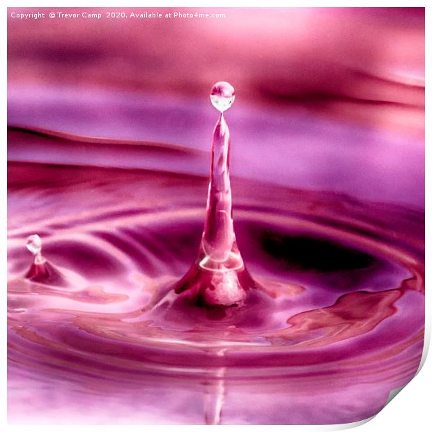 Water droplet - 04 Print by Trevor Camp