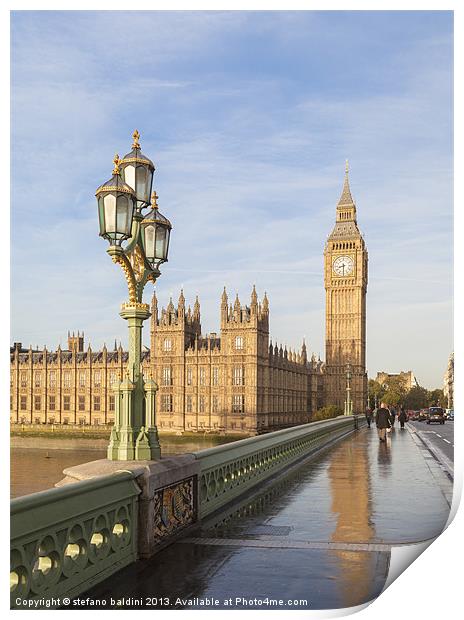 The houses of parliament Print by stefano baldini