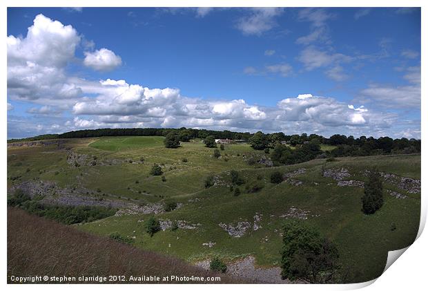 Chee dale view Print by stephen clarridge