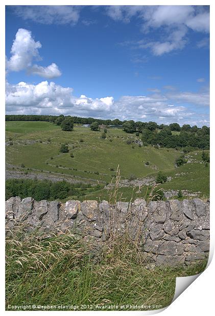 View over the wall Print by stephen clarridge