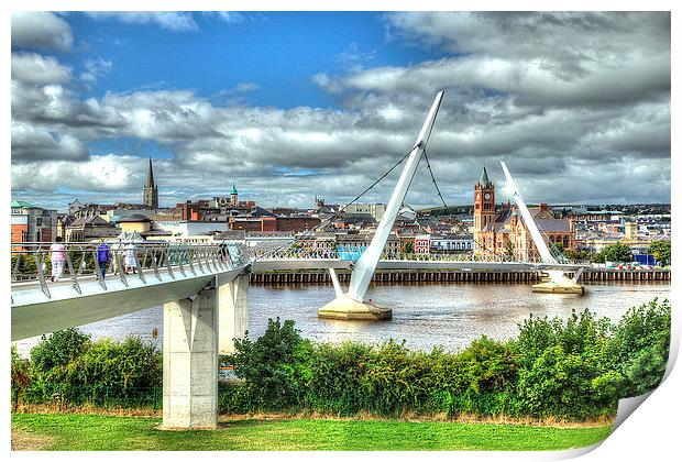 The Peace Bridge Print by Catherine Joll