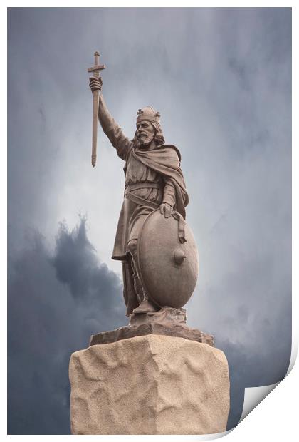 Alfred the great Print by Catherine Joll