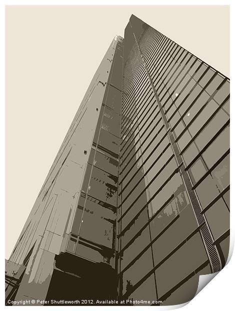 High Rise Print by Peter Shuttleworth