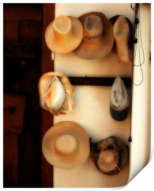 Still life of hats Print by David Worthington