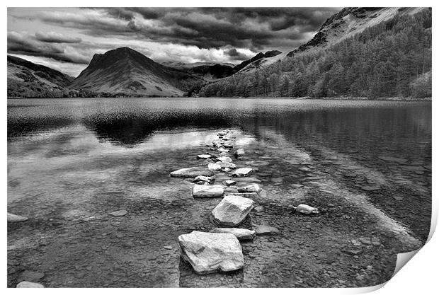 BUTTERMERE LAKE DISTRICT Print by Angel wheller