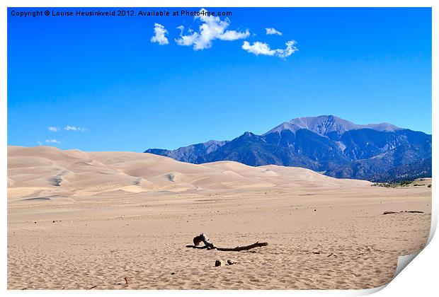 Great Sand Dunes National Park Print by Louise Heusinkveld