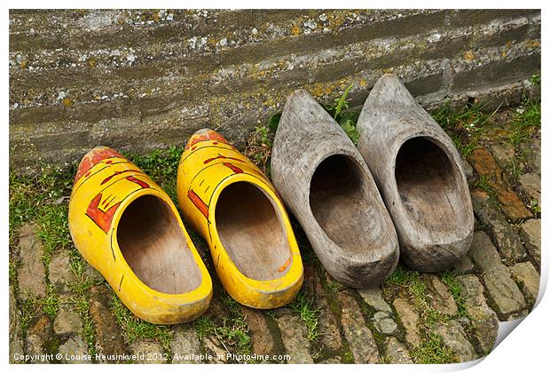 Wooden Shoes Print by Louise Heusinkveld