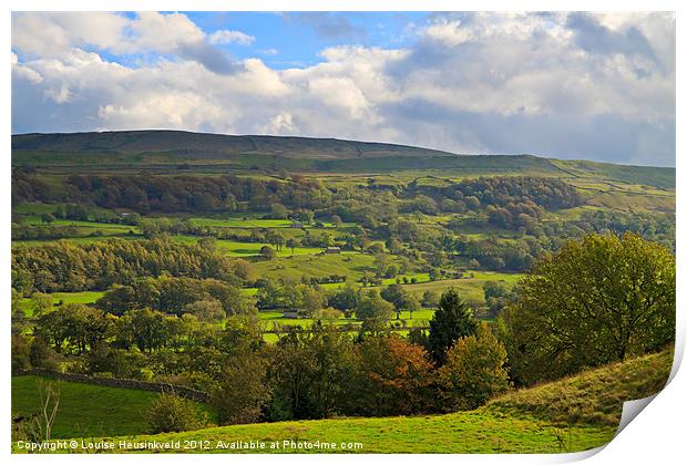 Wensleydale, near Westholme Bank Print by Louise Heusinkveld