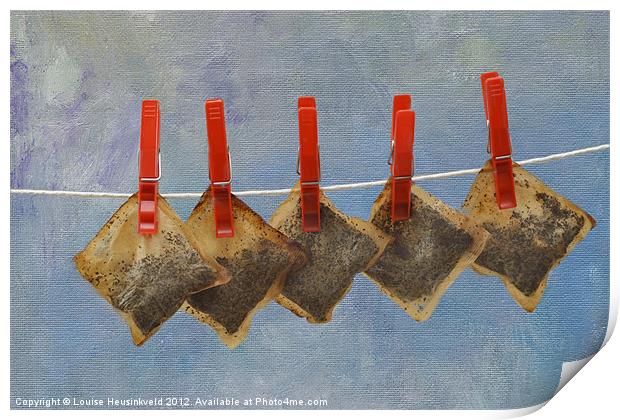 Reuse the Tea Bags Print by Louise Heusinkveld
