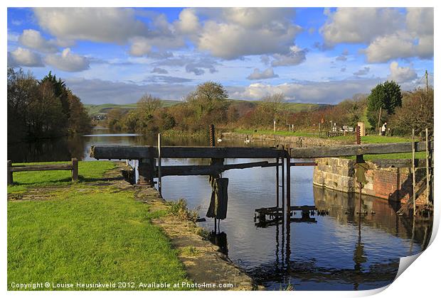 Ulverston Canal, Cumbria, UK Print by Louise Heusinkveld
