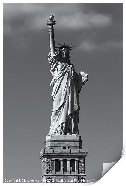 Statue of Liberty V Print by Clarence Holmes