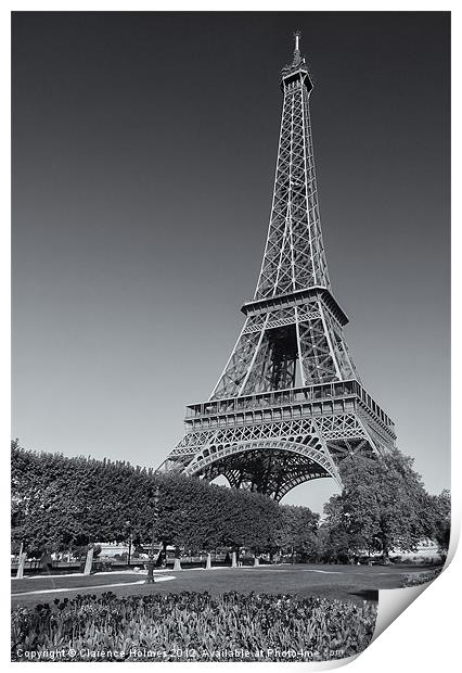 Eiffel Tower in Spring III Print by Clarence Holmes
