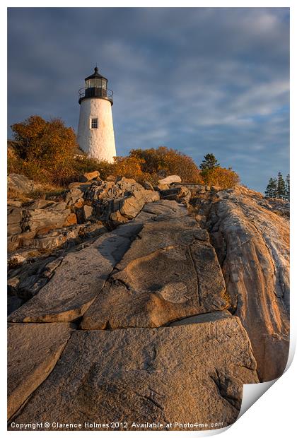Pemaquid Point Light I Print by Clarence Holmes