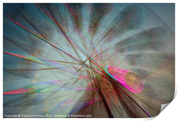 Ferris Wheel in Motion XII Print by Clarence Holmes