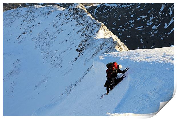 Ice climbers 3 Print by Robert Fielding
