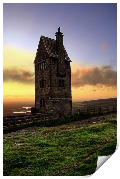 Rivington pigeon tower Print by Robert Fielding