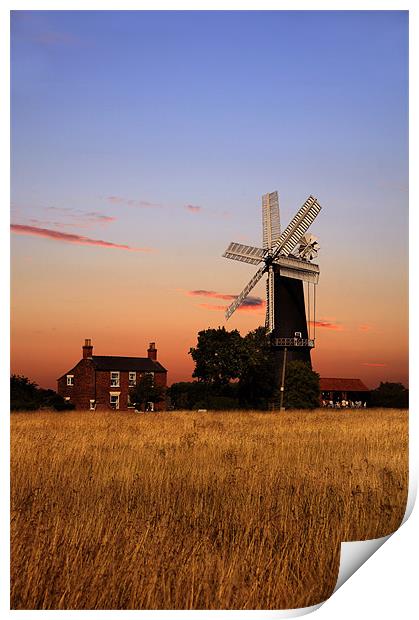 Sibsey trader windmill Print by Robert Fielding