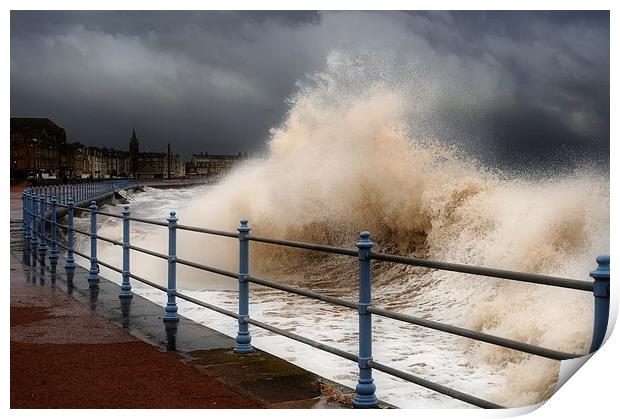 Stormy seas Print by Robert Fielding