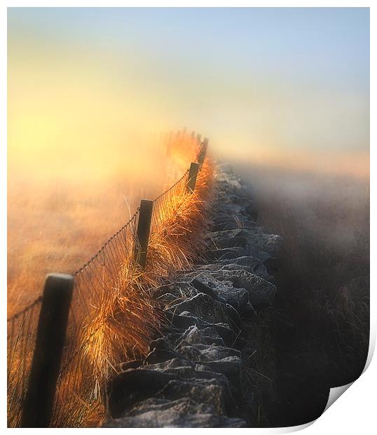 Moorland mists Print by Robert Fielding