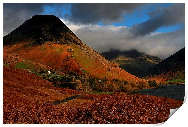 Yew barrow Print by Robert Fielding