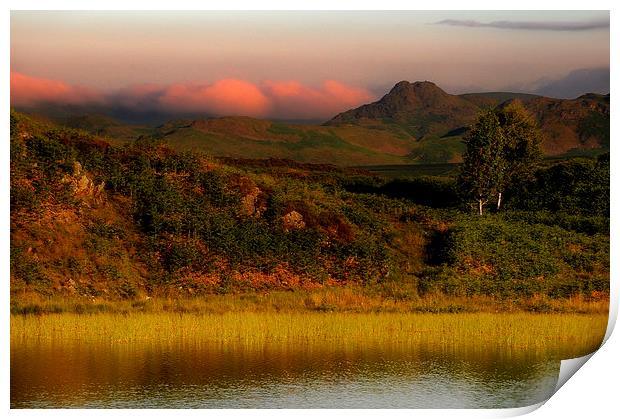 Looking west from beacon tarn Print by Robert Fielding