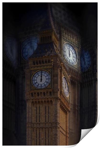 Big Ben Print by Robert Fielding