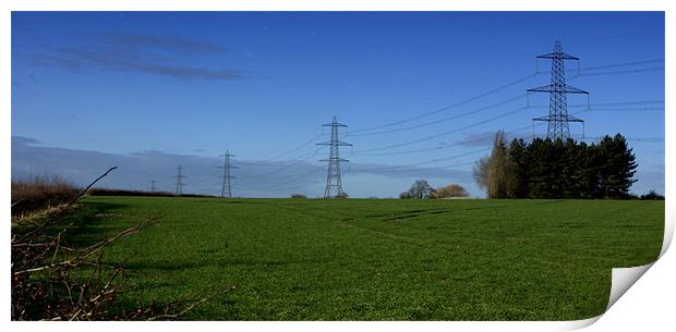 Field in Norfolk Print by John Boekee