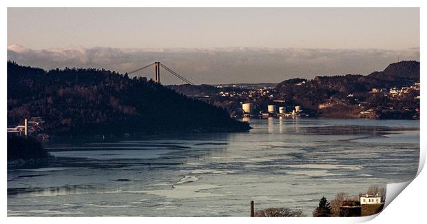 BERGEN OIL TANKS Print by John Boekee