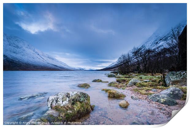 Loch Etive Print by Angie Morton