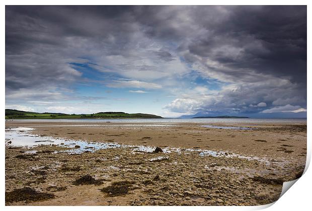 Opening at Ettrick bay Print by Angie Morton